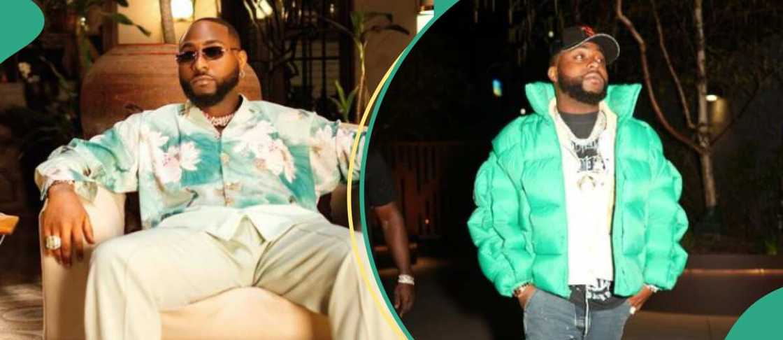 Davido reacts to photoshopped picture of him in female underwear, shares plan to quit music.