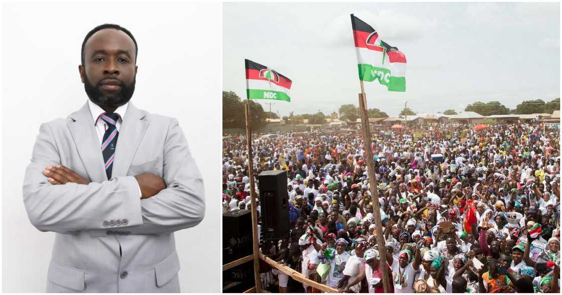 Ernest Kwaku Kobeah has promised to pay all NDC executives if he is elected flagbearer of the opposition party for the 2024 elections. Ernest Kwaku Kobeah has promised to pay all NDC executives if he is elected flagbearer of the opposition party for the 2024 elections.