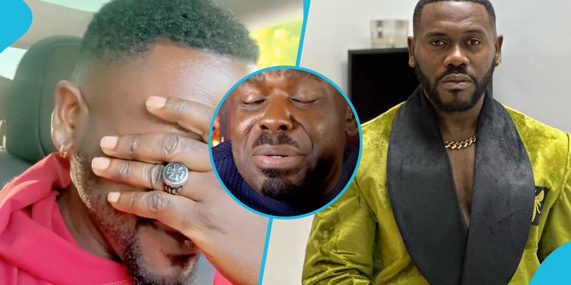 Nigerian actor gets emotional, weeps while singing Nacee's Aseda