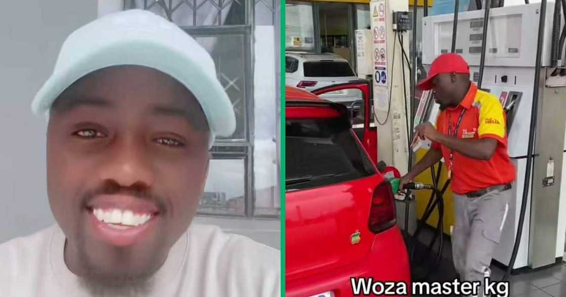 A man dances as he works in a TikTok video. A man dances as he works in a TikTok video.