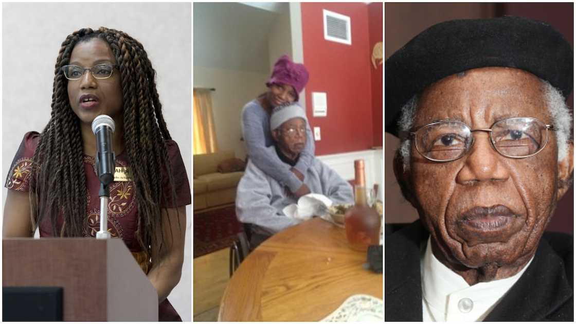Chinua Achebe's daughter remembers her daddy 8 years after his death, says she misses him Chinua Achebe's daughter remembers her daddy 8 years after his death, says she misses him