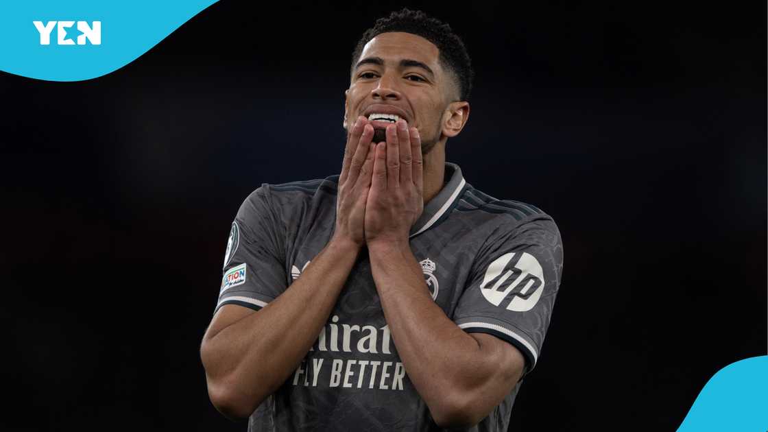 Jude Bellingham featured in Real Madrid's 3-0 loss to Arsenal.