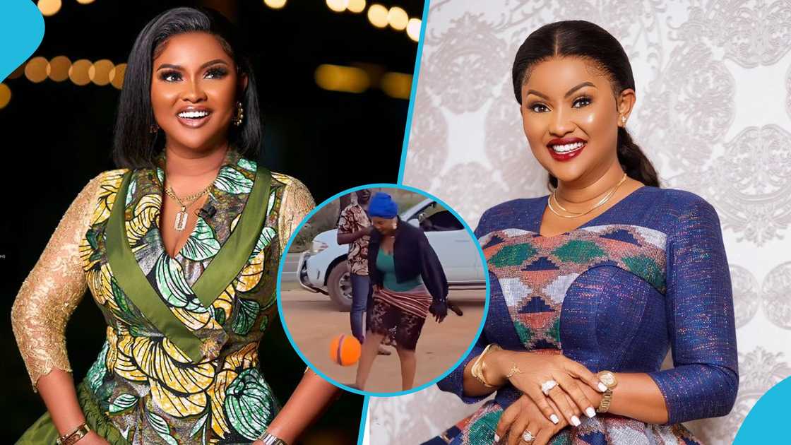 Nana Ama McBrown, Nana Ama McBrown's footballing skills, Ghanaian actress, Nana Ama McBrown playing football, Kumawood, Football Nana Ama McBrown, Nana Ama McBrown's footballing skills, Ghanaian actress, Nana Ama McBrown playing football, Kumawood, Football