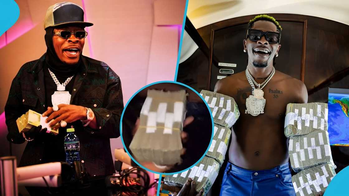 Shatta Wale, Shatta Wale's money, Shatta Wale's car, Lamborghini, Jute bag, Ghanaian celebrities Shatta Wale, Shatta Wale's money, Shatta Wale's car, Lamborghini, Jute bag, Ghanaian celebrities