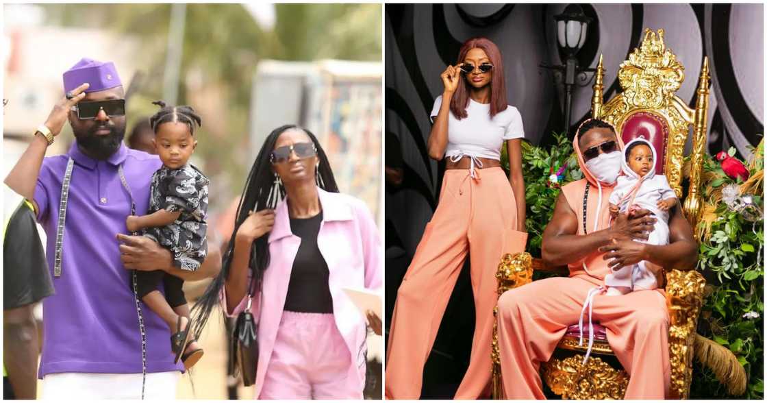 Elikem Kumordzie and Hajara Nsoh with son Elikem Kumordzie and Hajara Nsoh with son