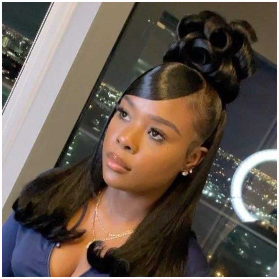 Half up half down hairstyles for black hair Half up half down hairstyles for black hair