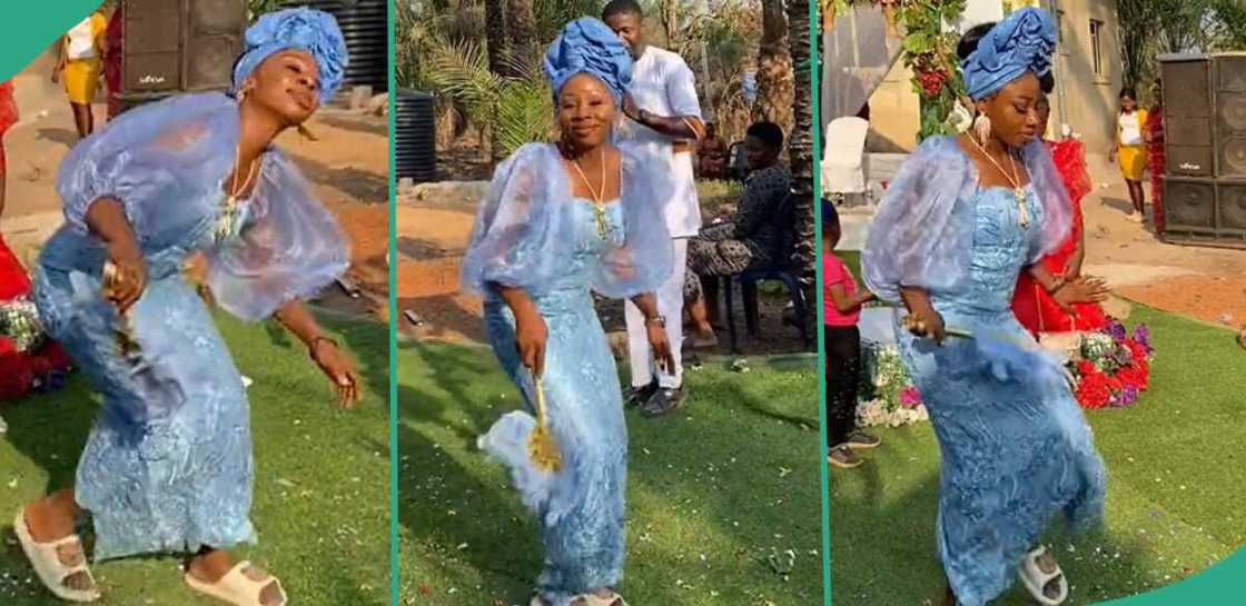 Lady performs cool dance at a wedding. Lady performs cool dance at a wedding.