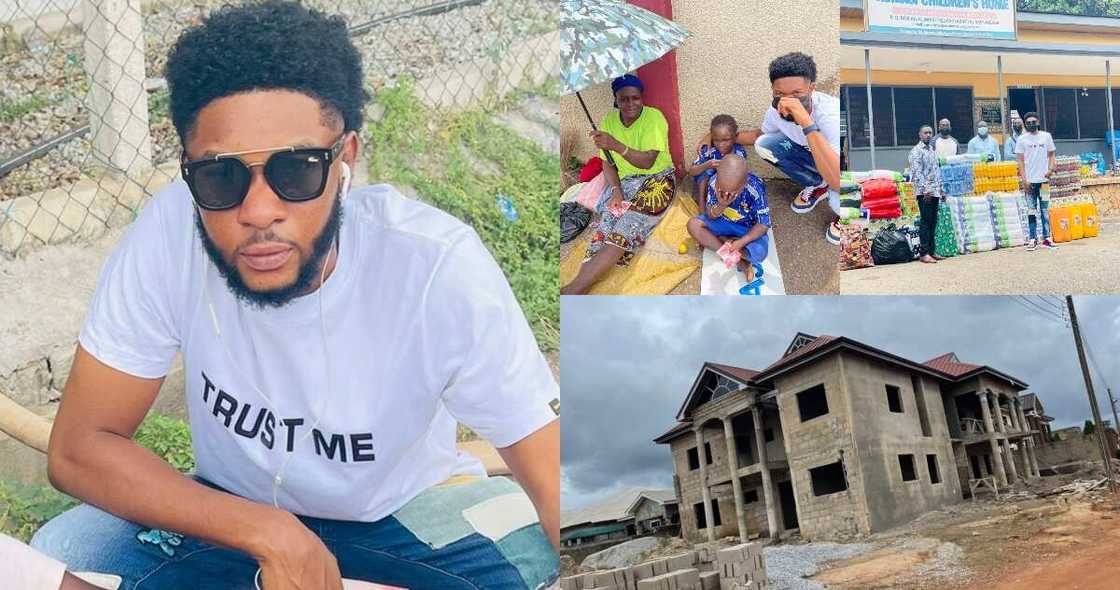 Meet the Ghanaian Young man Building mansion & Helping Needy Through Betting Meet the Ghanaian Young man Building mansion & Helping Needy Through Betting