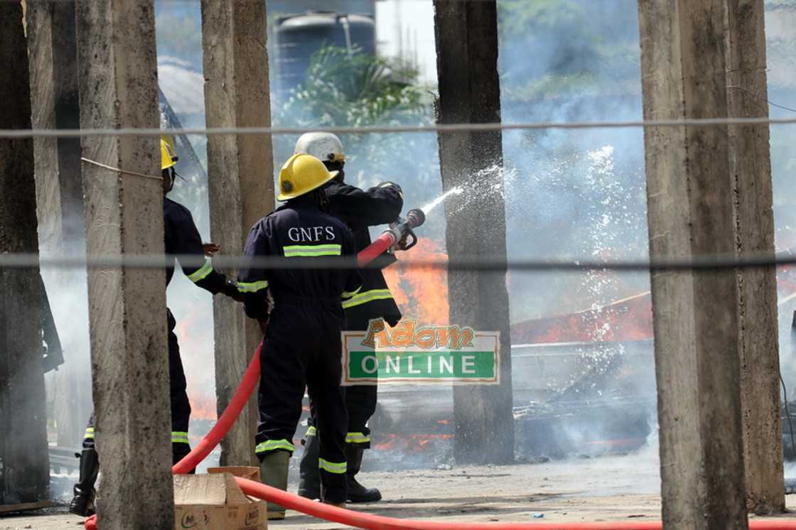 A fire outbreak A fire outbreak