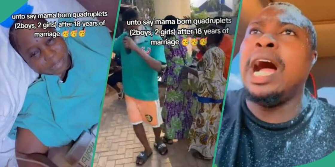 Nigerian woman welcomes quadruplets after 18 years Nigerian woman welcomes quadruplets after 18 years