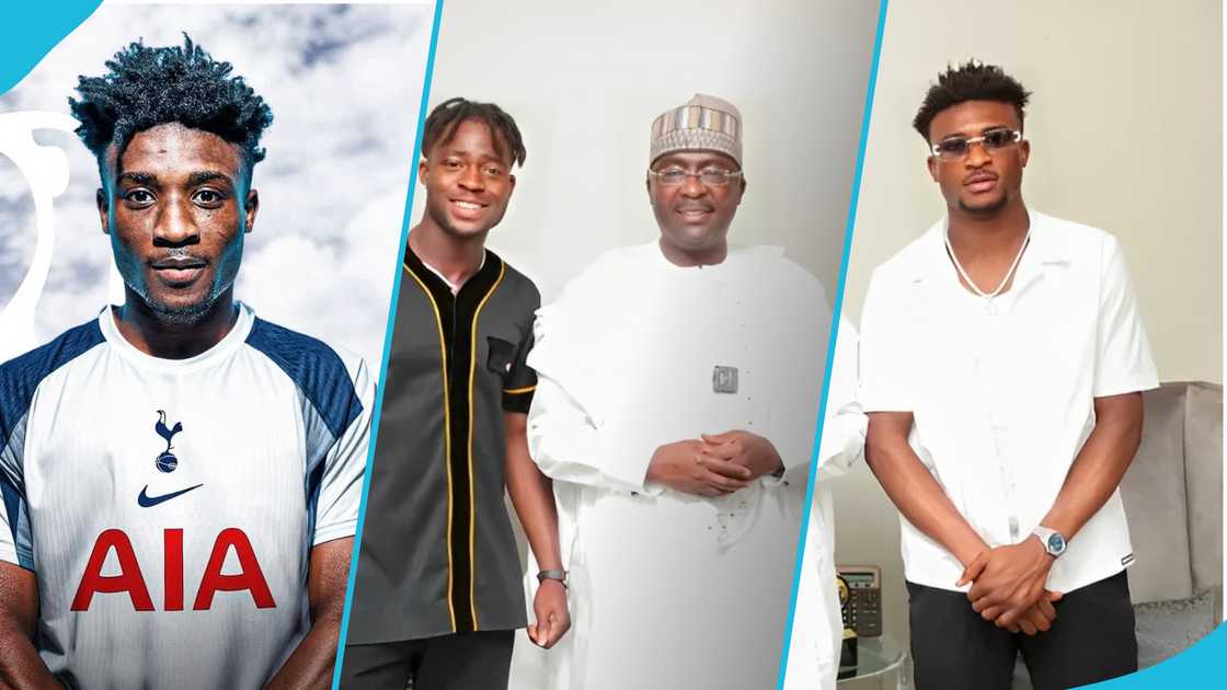 Dr Bawumia, Mohammed Kudus and Kalmadeen Sulemana, English Premier League side Tottenham Hotspur, Ghanaian International Players, Black Stars Players, Social Media
