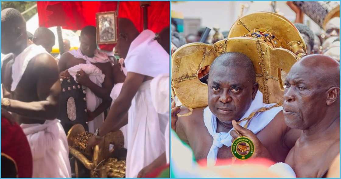 Golden Stool: Tight security at Akwasidae as stool makes 1st public appearance