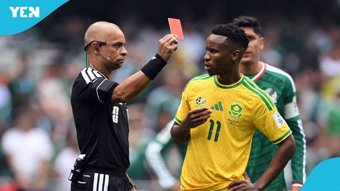 South Africa Match Unwanted World Cup Record After Two Red Cards Against Mexico
