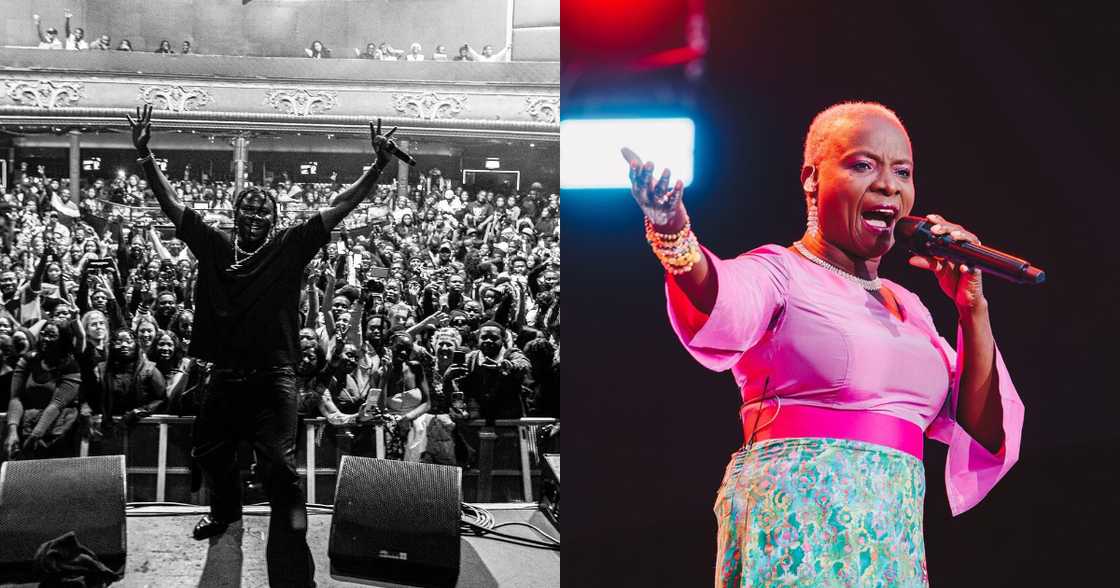 Stonebwoy performs with Anjelique Kidjo Stonebwoy performs with Anjelique Kidjo