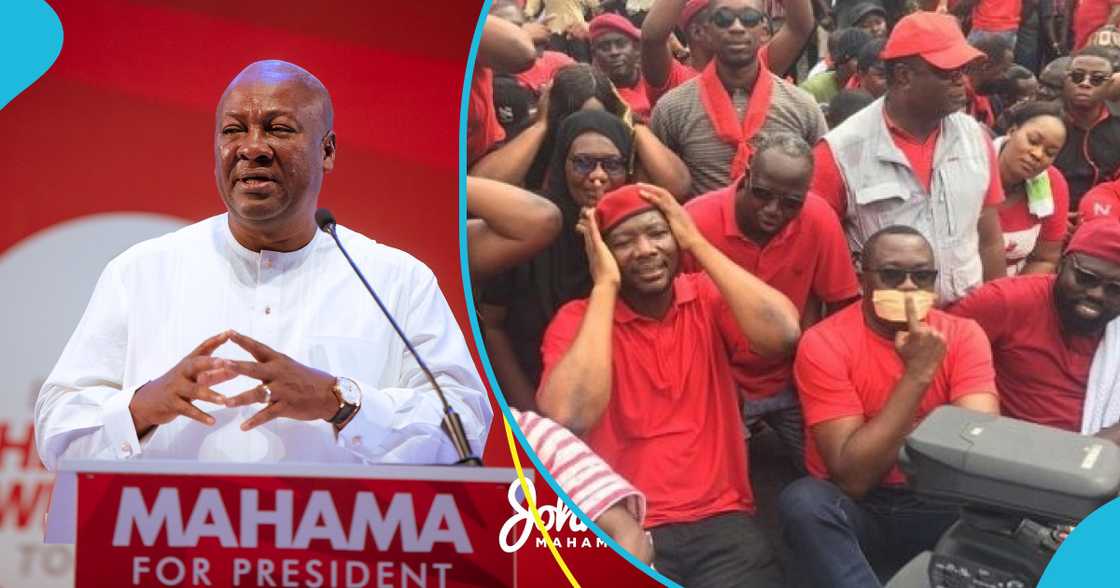 John Mahama has warned troublemakers not to join the NDC demo