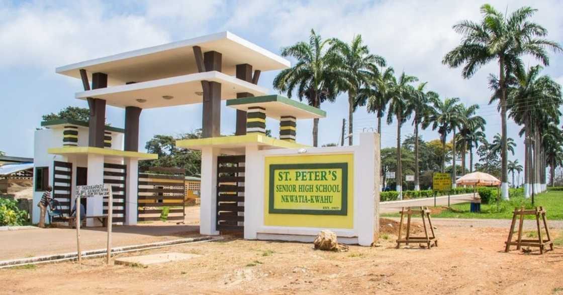 Triumphant entry: ManSyte, Aquinas, 8 other senior high schools in Ghana with the most beautiful entrances Triumphant entry: ManSyte, Aquinas, 8 other senior high schools in Ghana with the most beautiful entrances