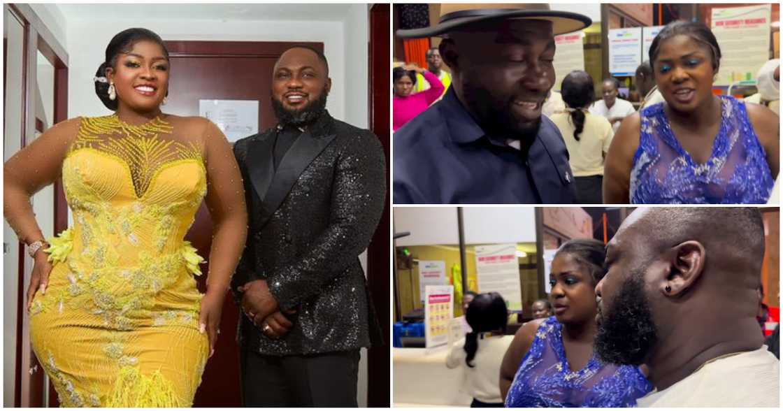 Tracey Boakye and husband, Frank Badu Ntiamoah meet Dr Osei Kwame Despite in Kumasi