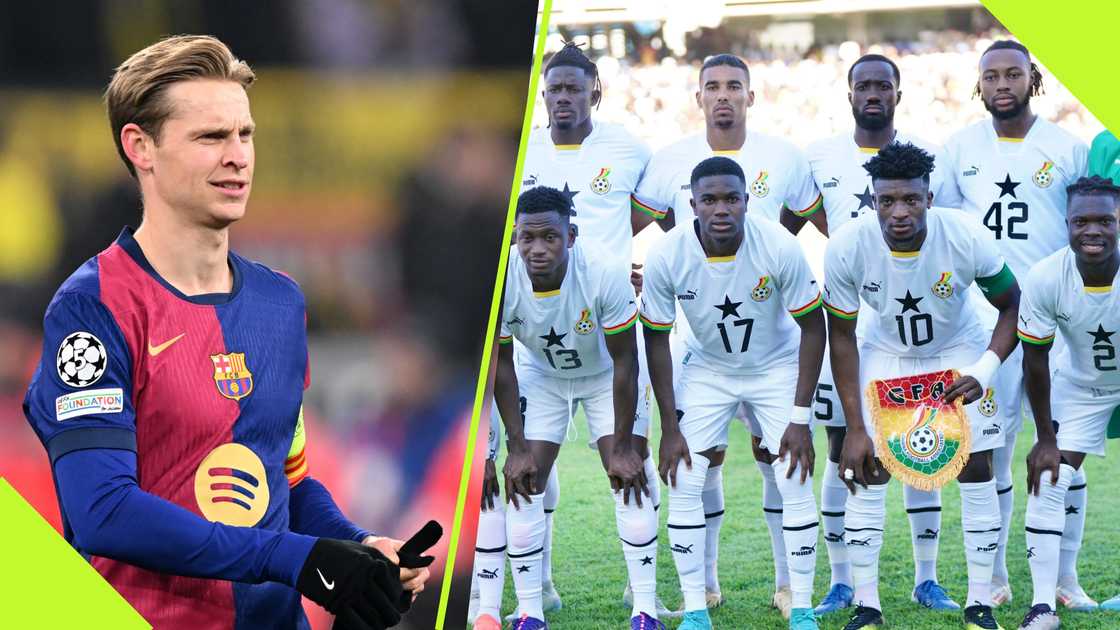 Barcelona has set sight on a Ghana midfielder as Frenkie de Jong replacement.