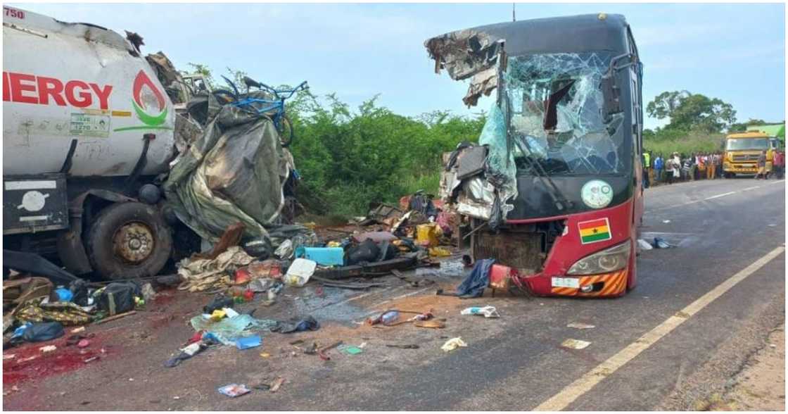 Kasoa-Winneba highway accident claims 16 lives. Kasoa-Winneba highway accident claims 16 lives.