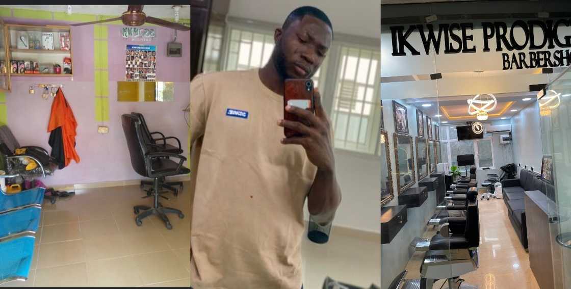 Photos showing massive transformation of barbershop