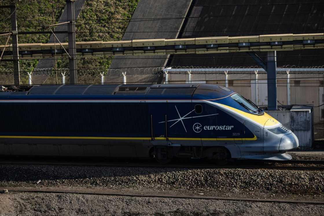 More than 600 metres (650 yards) of cables were stolen or severed south of the Eurostar station in northern France More than 600 metres (650 yards) of cables were stolen or severed south of the Eurostar station in northern France