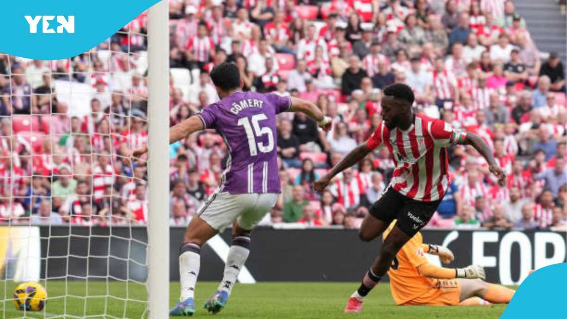 Inaki Williams scores for Athletic Bilbao. Inaki Williams scores for Athletic Bilbao.