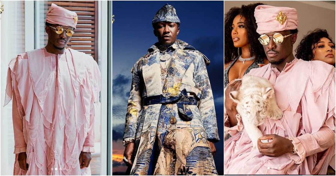 Nana Cheddar showing off his fashion credentials Nana Cheddar showing off his fashion credentials