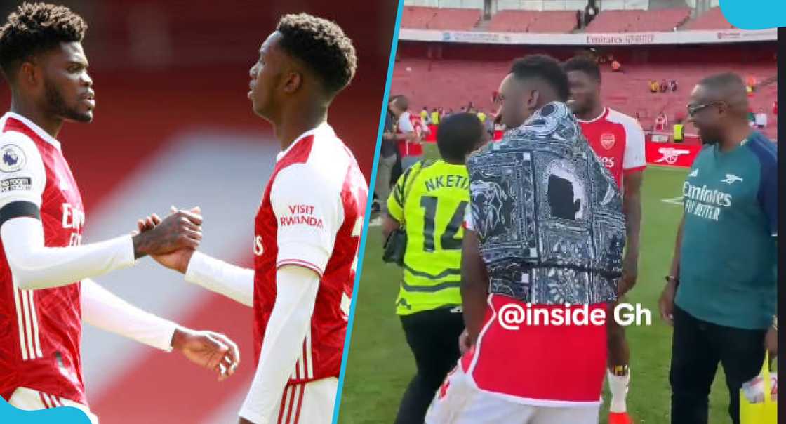 Thomas Partey meets Eddie Nketia's parents Thomas Partey meets Eddie Nketia's parents