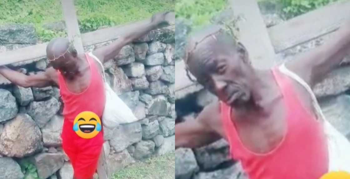 Photos from video of man on a cross Photos from video of man on a cross