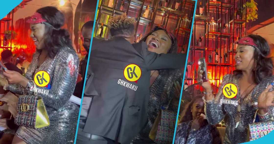 Abena Korkor and Shatta Wale kiss Abena Korkor and Shatta Wale kiss