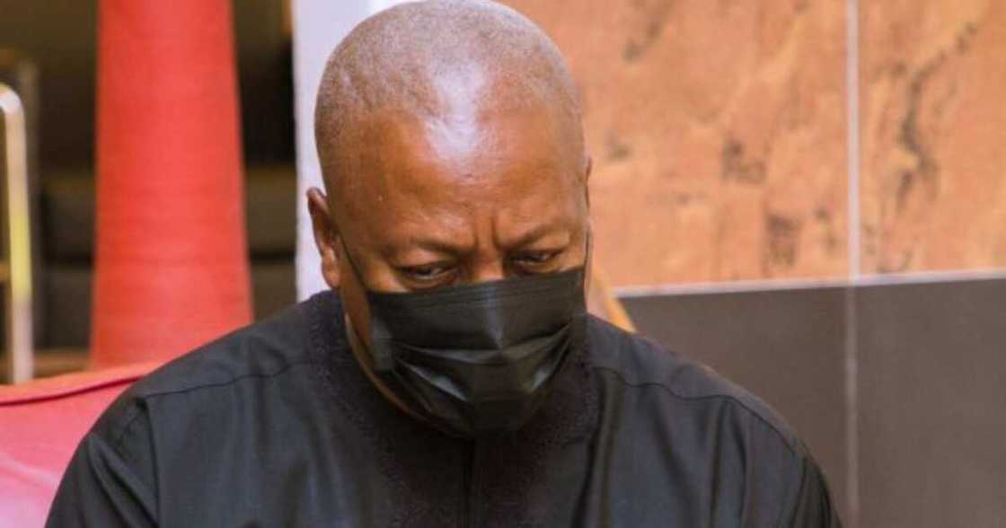 John Mahama mourning