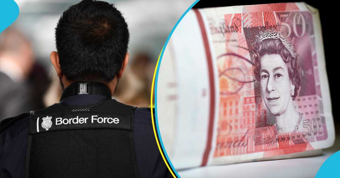 UK denies reports of cash seized from Ghanaians. UK denies reports of cash seized from Ghanaians.