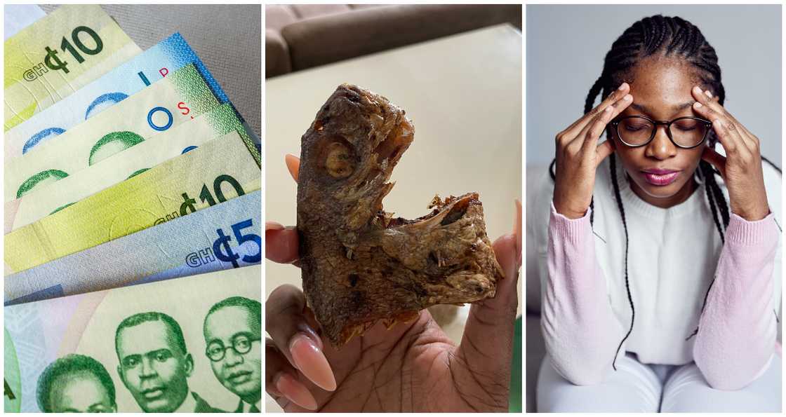 Price of one fish head bought by Ghanaian girl sparks reactions online Price of one fish head bought by Ghanaian girl sparks reactions online