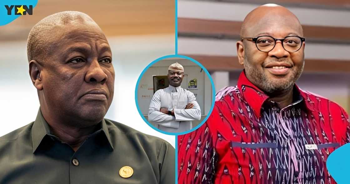 President John Mahama, COCOBOD CEO, Dr Randy Abbey, Listowell Nana Kusi-Poku President John Mahama, COCOBOD CEO, Dr Randy Abbey, Listowell Nana Kusi-Poku