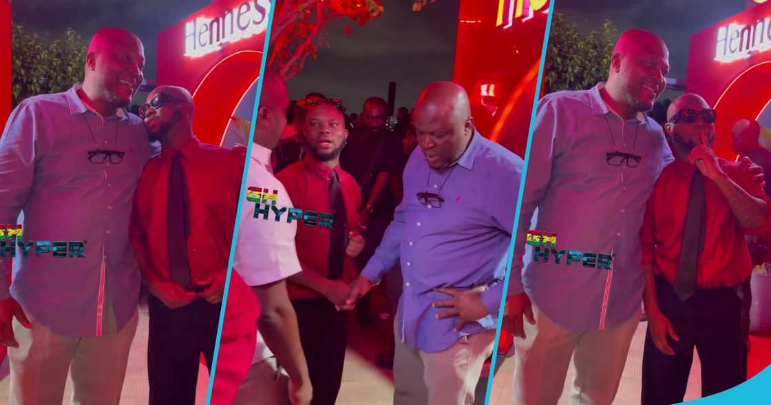 Ibrahim Mahama and King Promise at the Hennessy Vsop Night Blaze launch Ibrahim Mahama and King Promise at the Hennessy Vsop Night Blaze launch