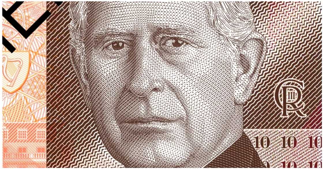 Portrait of King Charles on the new Pound Sterling.