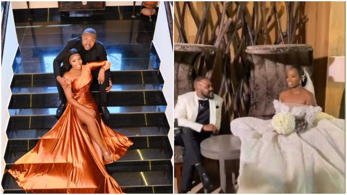 The lady said she married her husband. The lady said she married her husband.