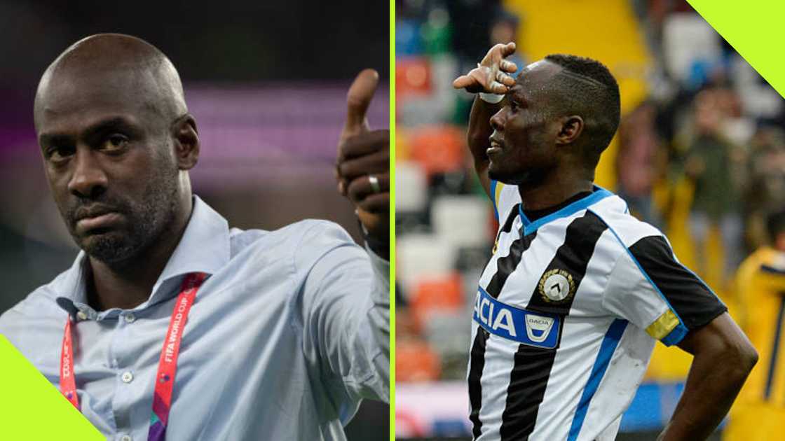 Emmanuel Agyemang Badu and Ghana coach Otto Addo.