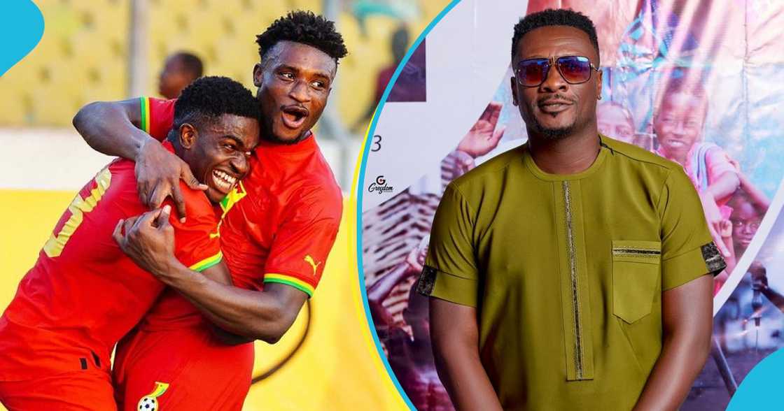 Asamoah Gyan, Mohammed Kudus and Ernest Nuamah Asamoah Gyan, Mohammed Kudus and Ernest Nuamah