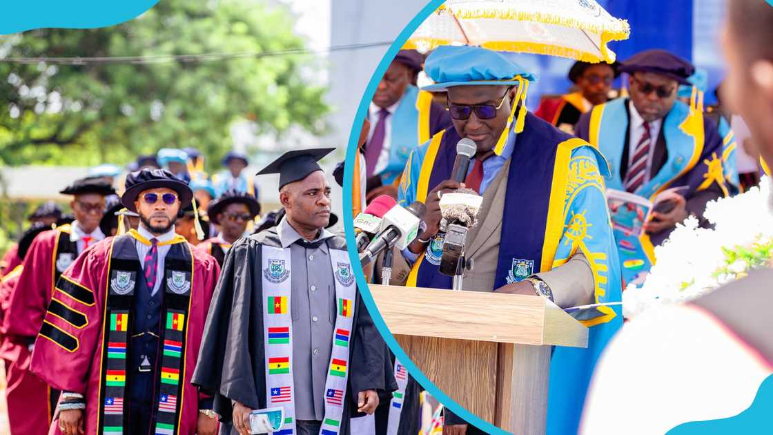 RMU members of academic staff in academic dresses during a recent ceremony