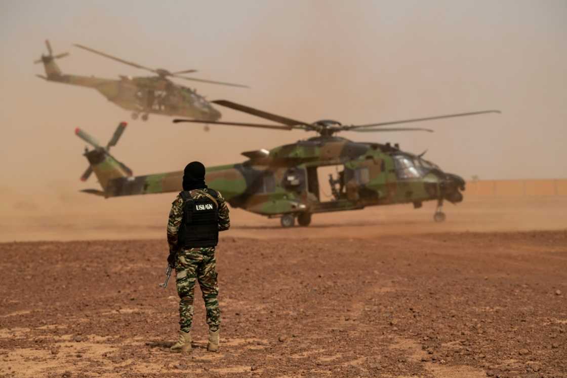 The Ouallam base, on the badly-hit border north of Niamey, has 300 French infantry, who operate alongside local troops -- under Nigerien command The Ouallam base, on the badly-hit border north of Niamey, has 300 French infantry, who operate alongside local troops -- under Nigerien command