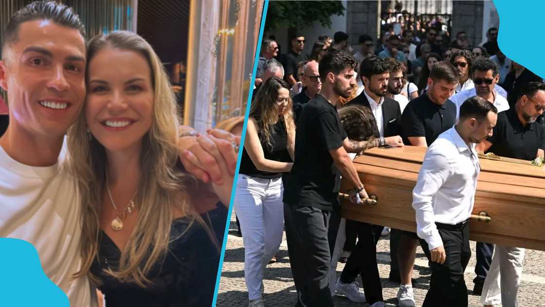 Cristiano Ronaldo, Diogo Jota, funeral, Portugal, Katia Aveiro Cristiano Ronaldo, Diogo Jota, funeral, Portugal, Katia Aveiro