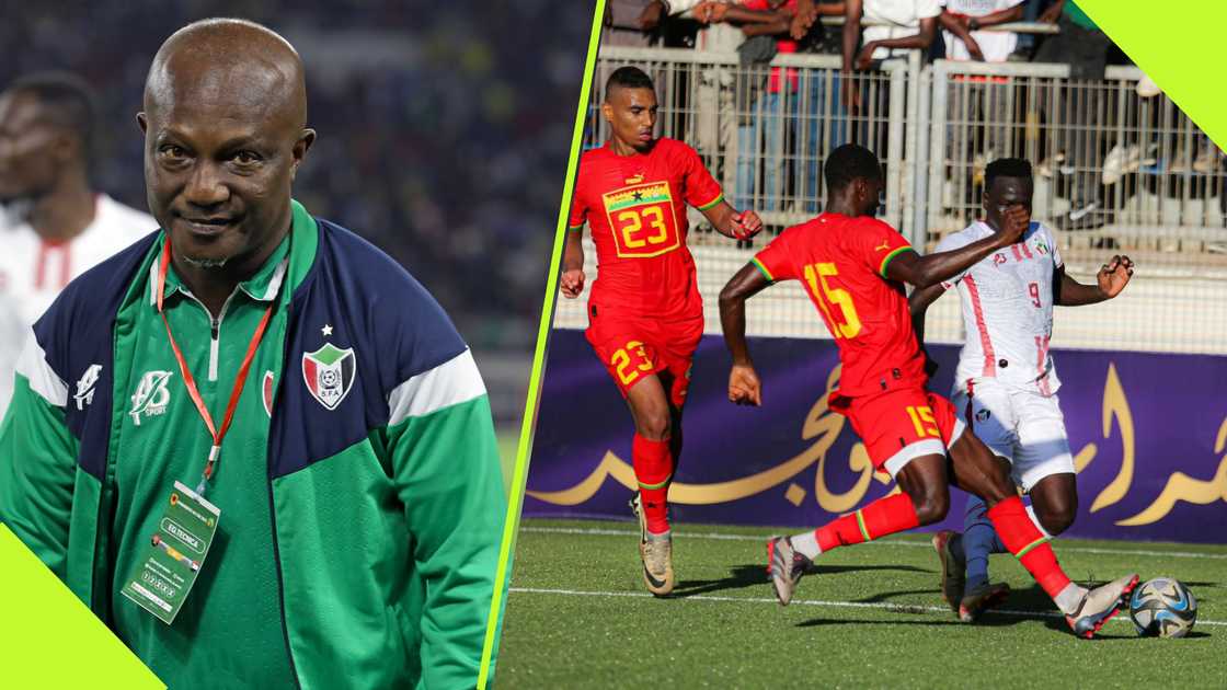 Kwesi Appiah reacts after Sudan beat Ghana. Kwesi Appiah reacts after Sudan beat Ghana.