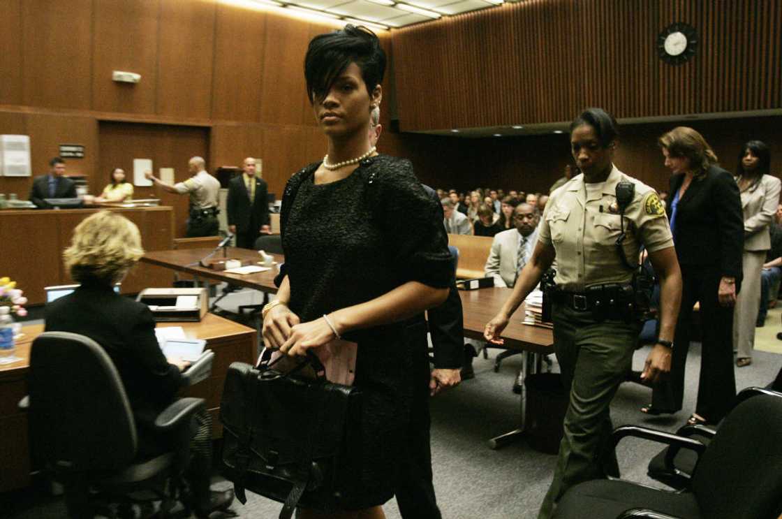 Singer Rihanna in court Singer Rihanna in court