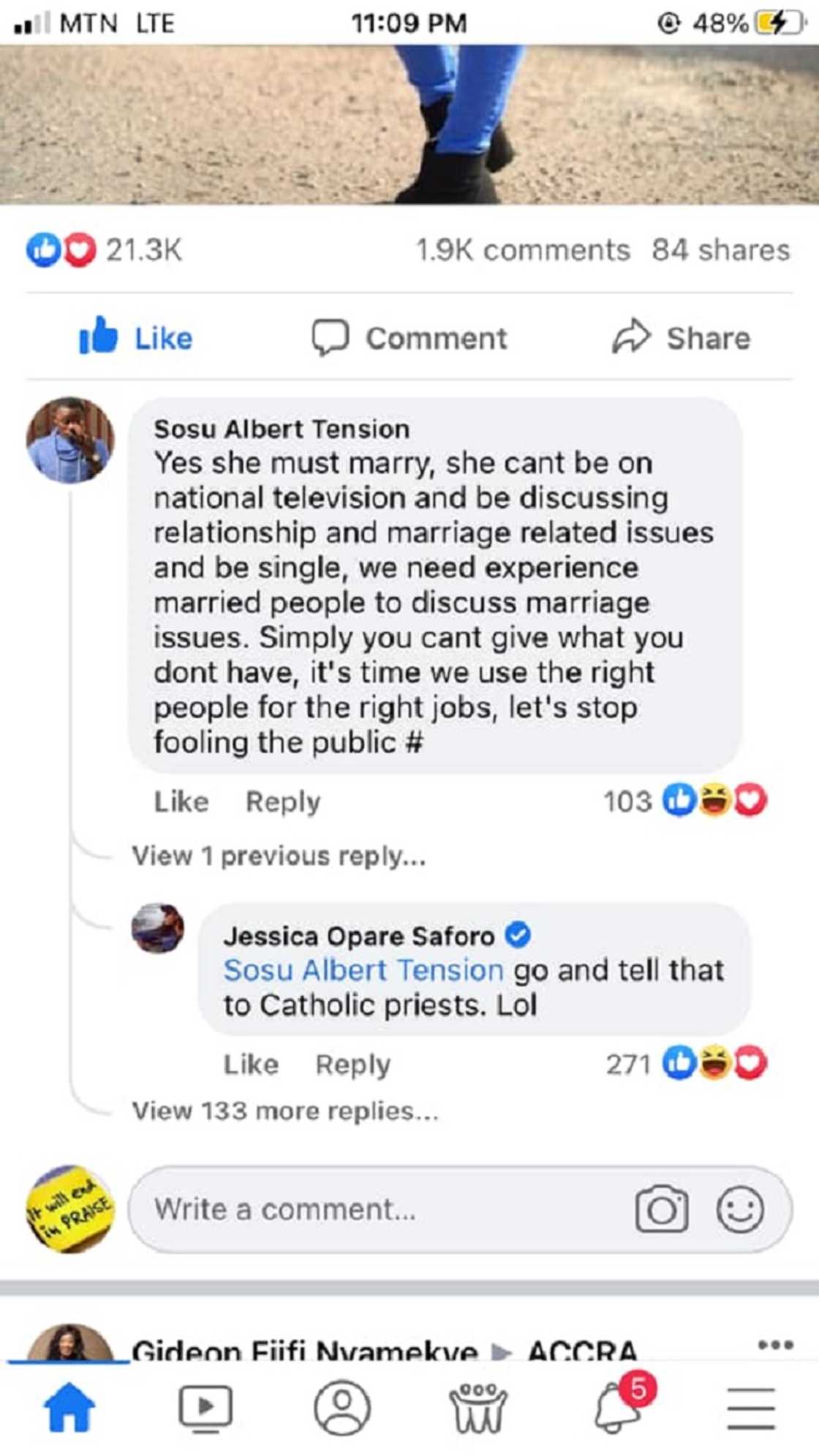 Jessica Opare: Sister-Sister show host Replies fan who said she can't give love Advice as a Single lady Jessica Opare: Sister-Sister show host Replies fan who said she can't give love Advice as a Single lady