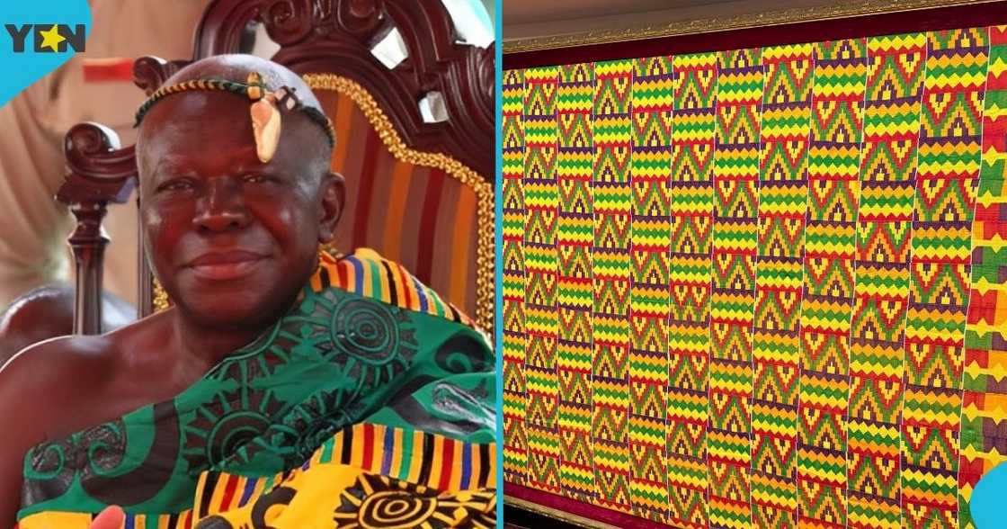 Otumfuo Nana Osei Tutu II, Asantehene, Kente cloth, Parliament of Ghana, Speaker of Parliament, Alban Bagbin