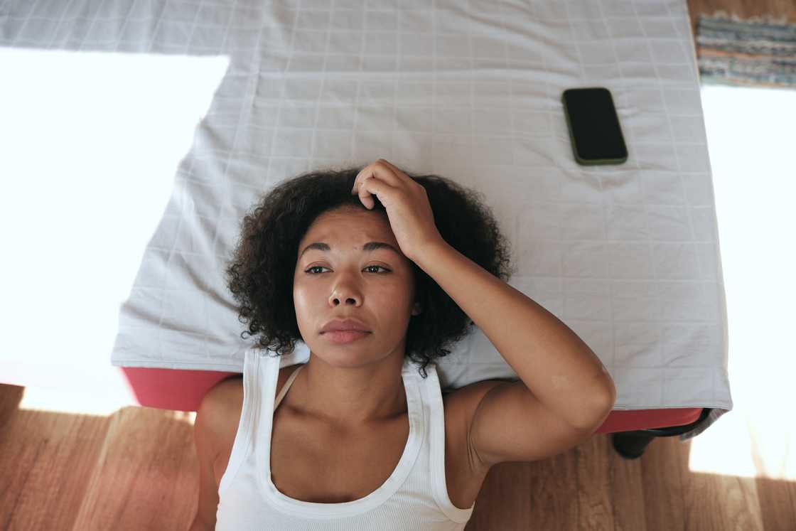 A devasted woman A devasted woman