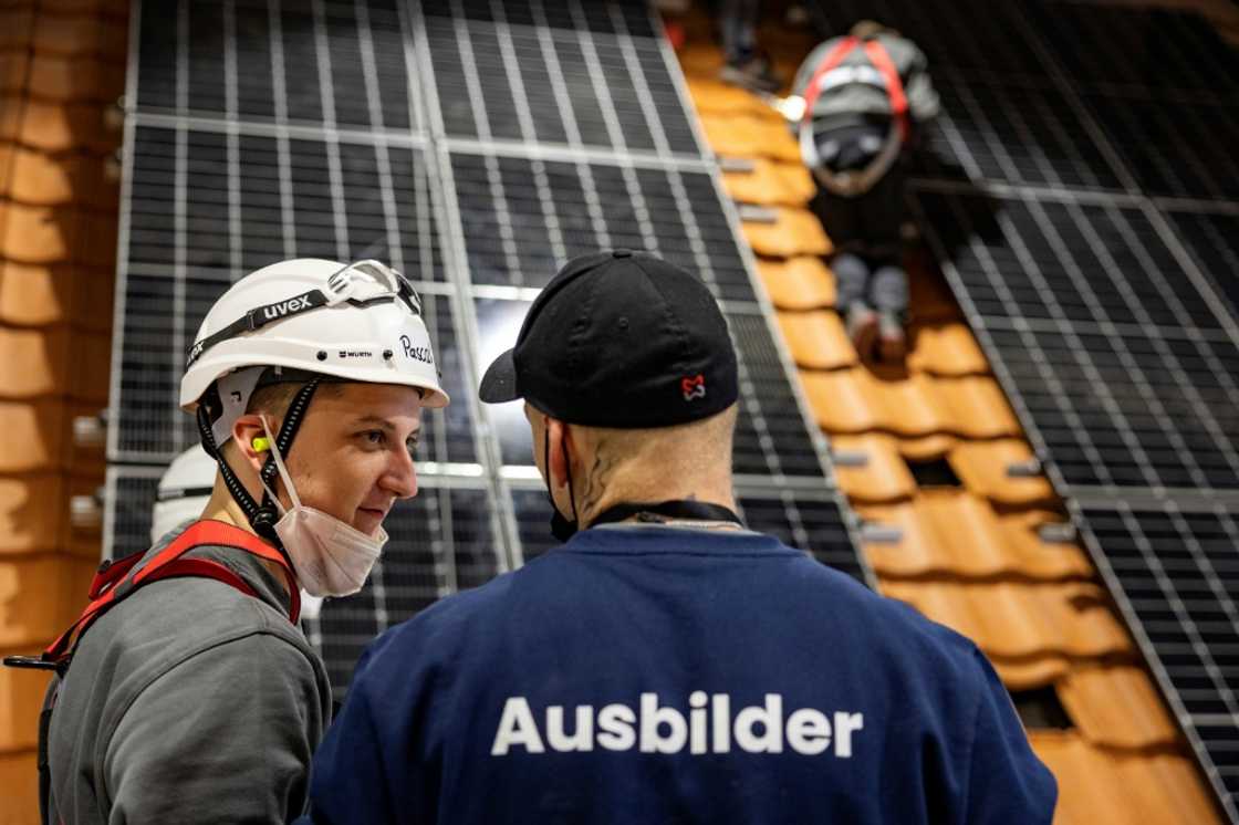 Solar power company Enpal trainee Pascal Ode signed up after seeing an advert on Istagram offering training Solar power company Enpal trainee Pascal Ode signed up after seeing an advert on Istagram offering training