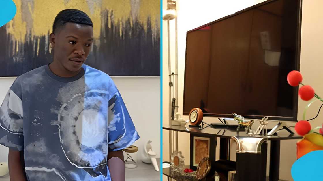 Samsung, Q-Led TV, little boy, Ghanaian man, fathers Samsung, Q-Led TV, little boy, Ghanaian man, fathers