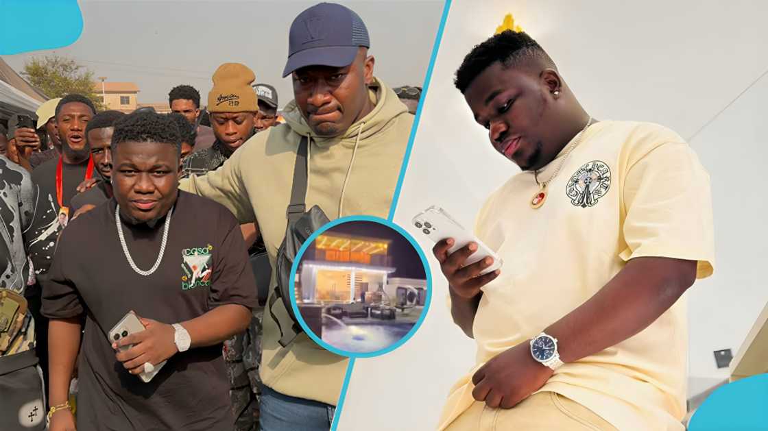 Interior of Abu Trica mansion, luxurious mansion in Ghana, Abu Trica's Agona Swedru property, Ghana trends, wealth in Ghana, romance scam news, lifestyle of socialites